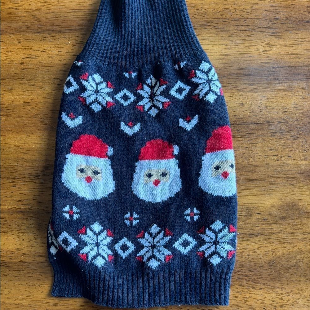 Festive Santa Patterned dog Sweater